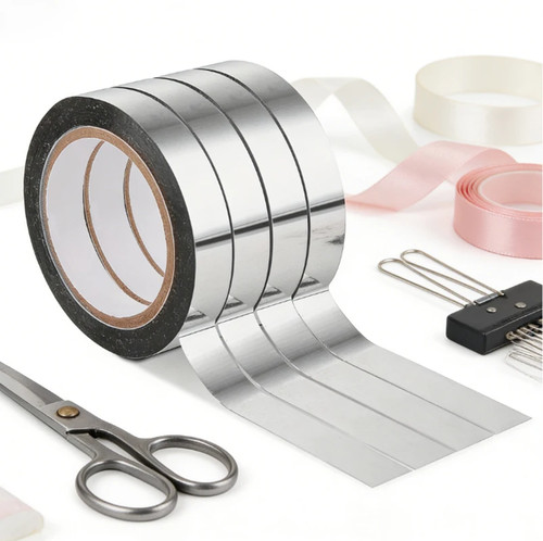 Silver metallic mirror tape - mirror,