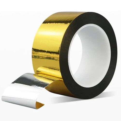 50m gold metallic - washi, mirror
