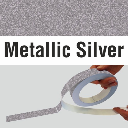 Metallic silver vinyl boat - silver,