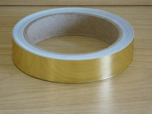 Gold mirror tape self - gold,