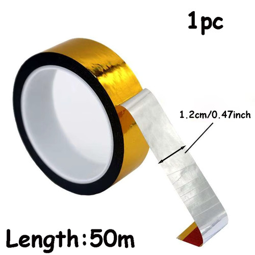 Silver metallic mirror tape - silver,